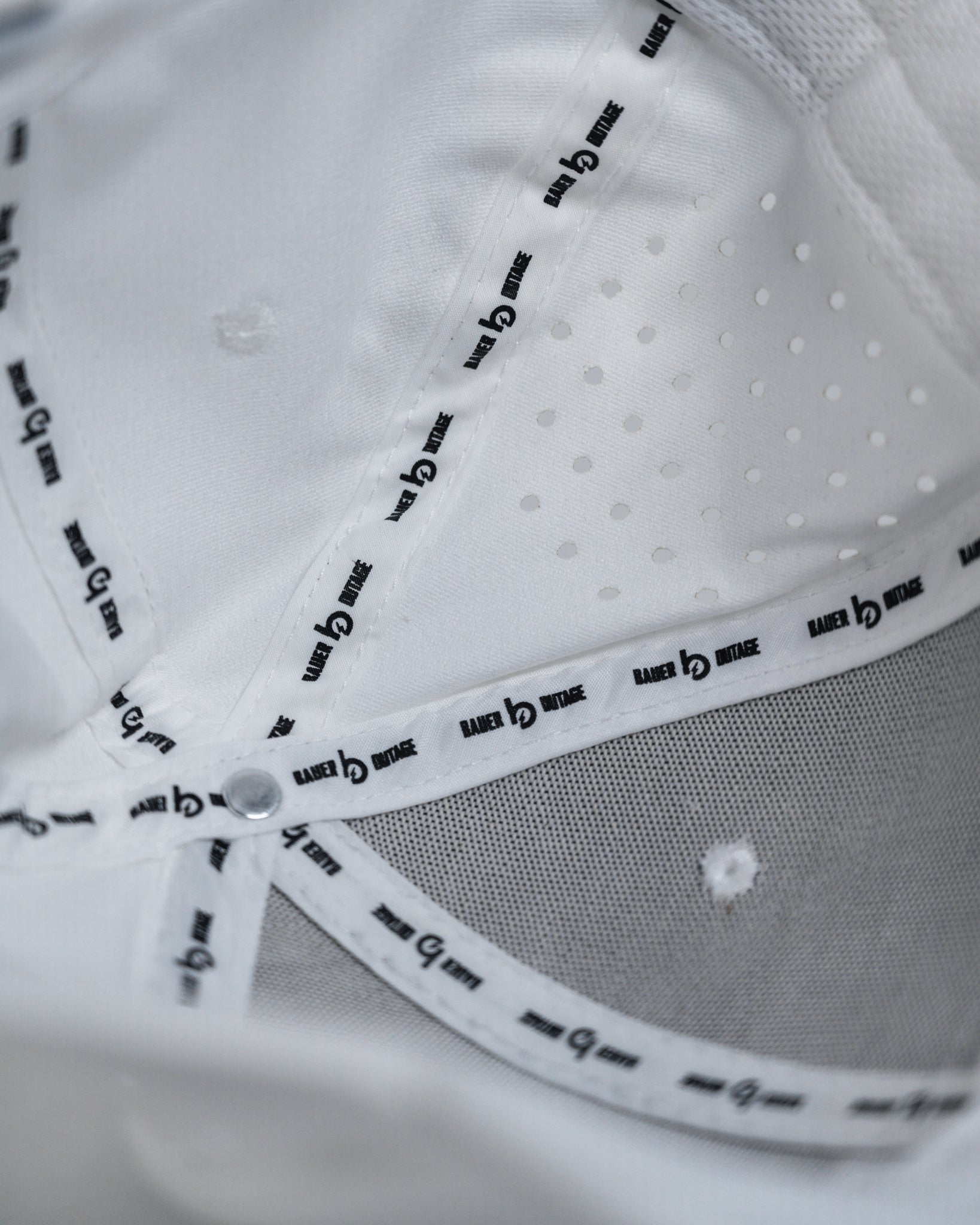 White bauer outage performance hat interior 