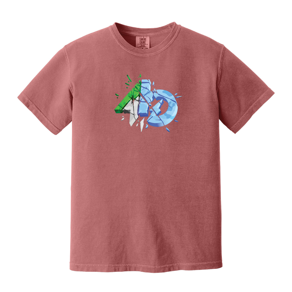 Close-up of the 4APP x Bauer Outage collab print on the Street Tee chest