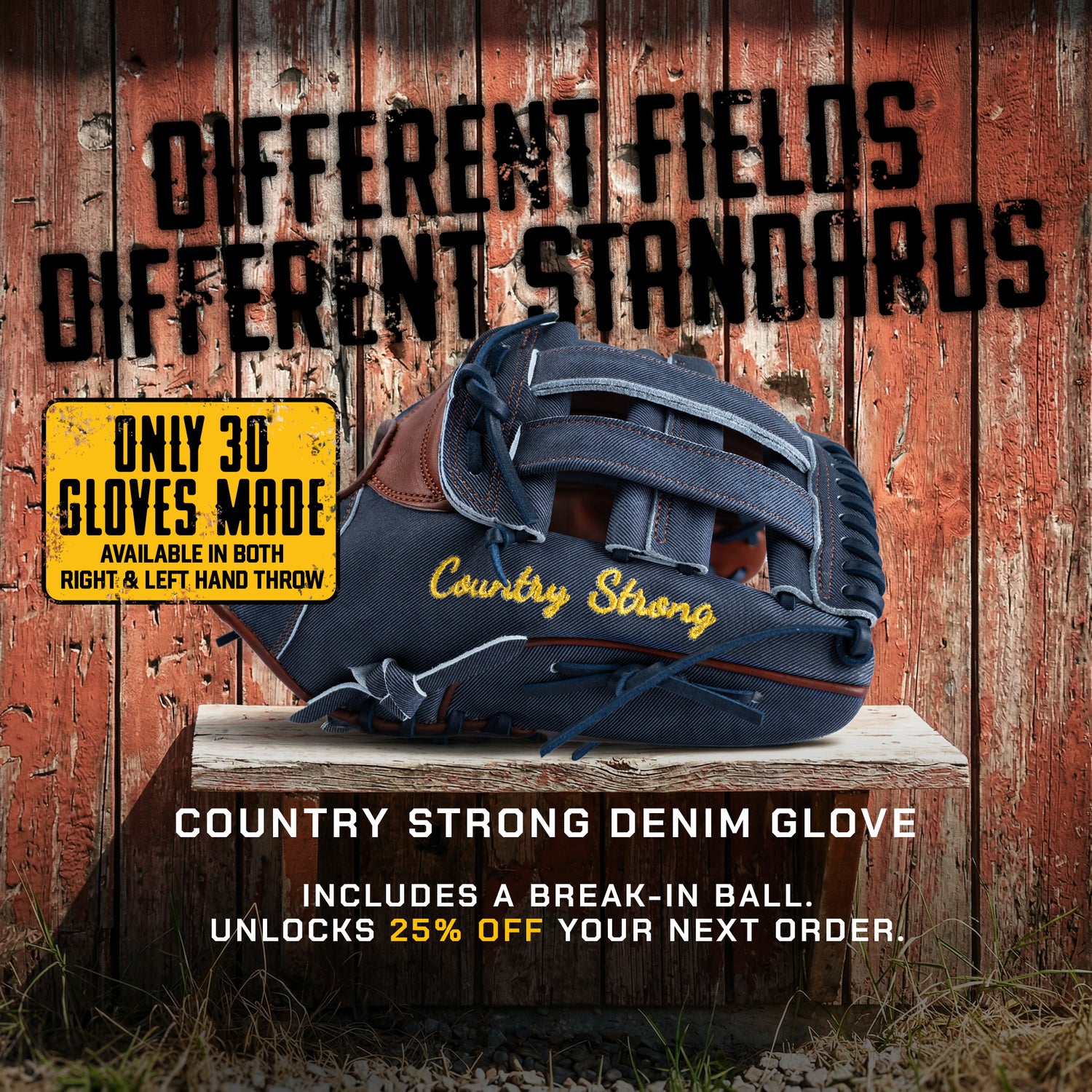 Momentum "Country Strong" Denim Glove