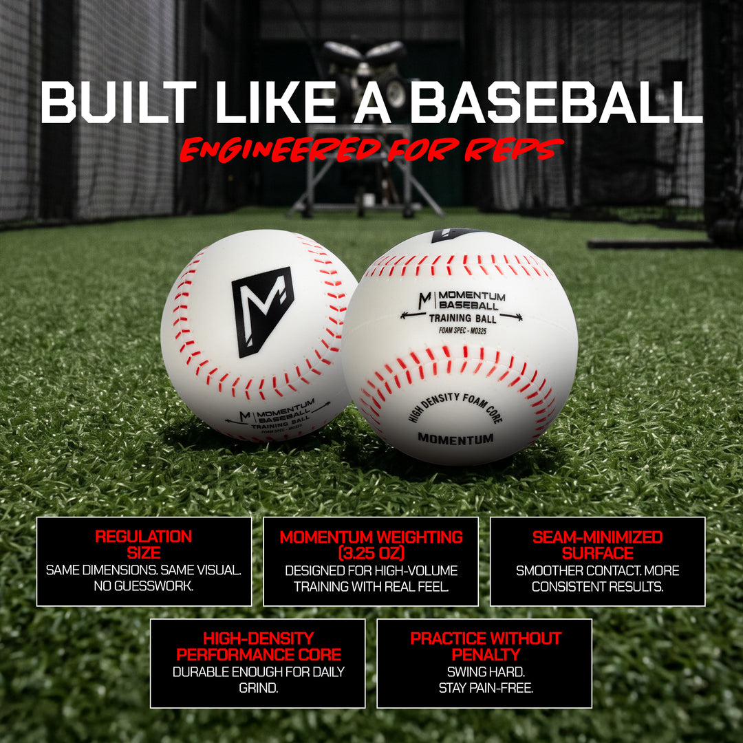 Momentum High Density Foam Training Baseballs
